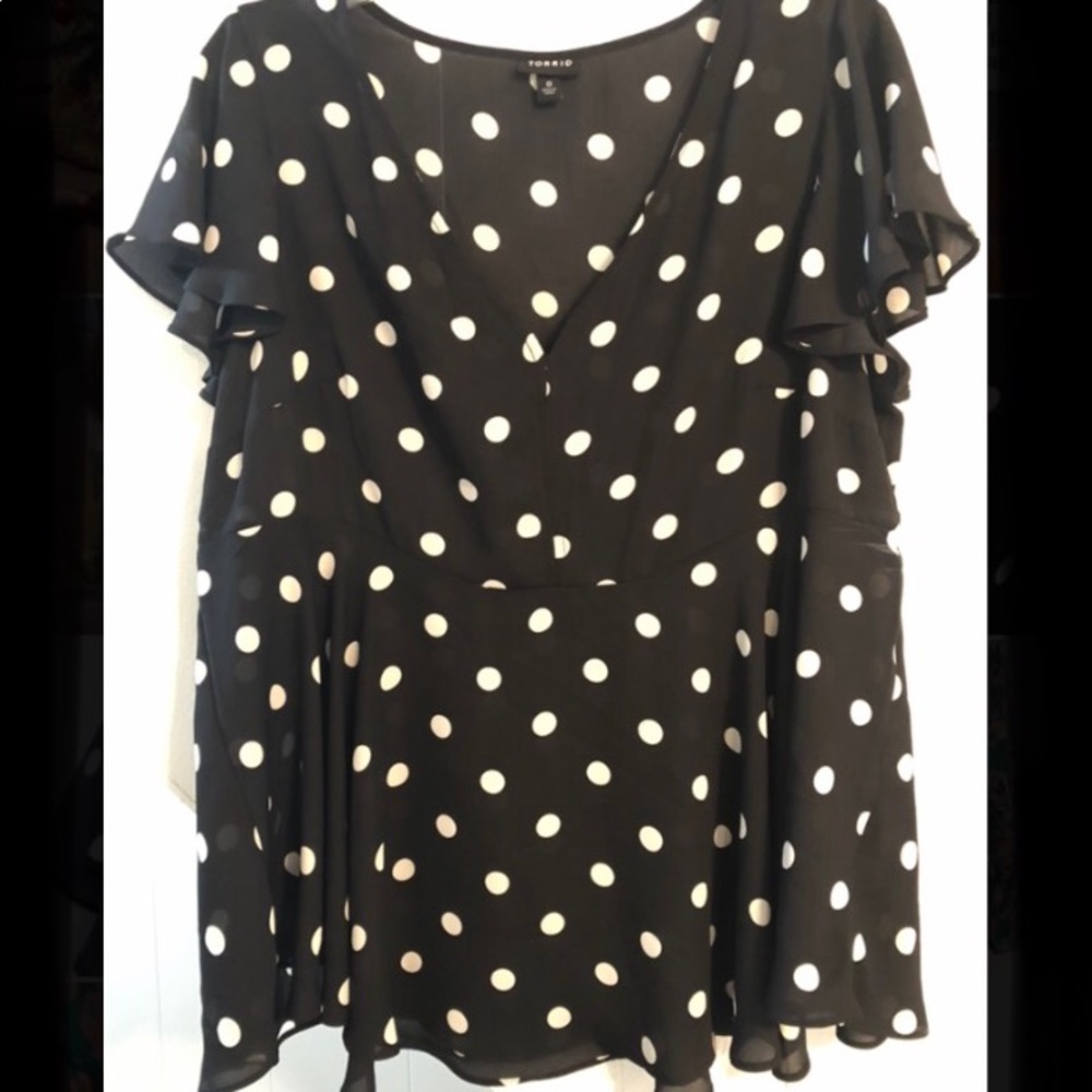 Polka dot blouse